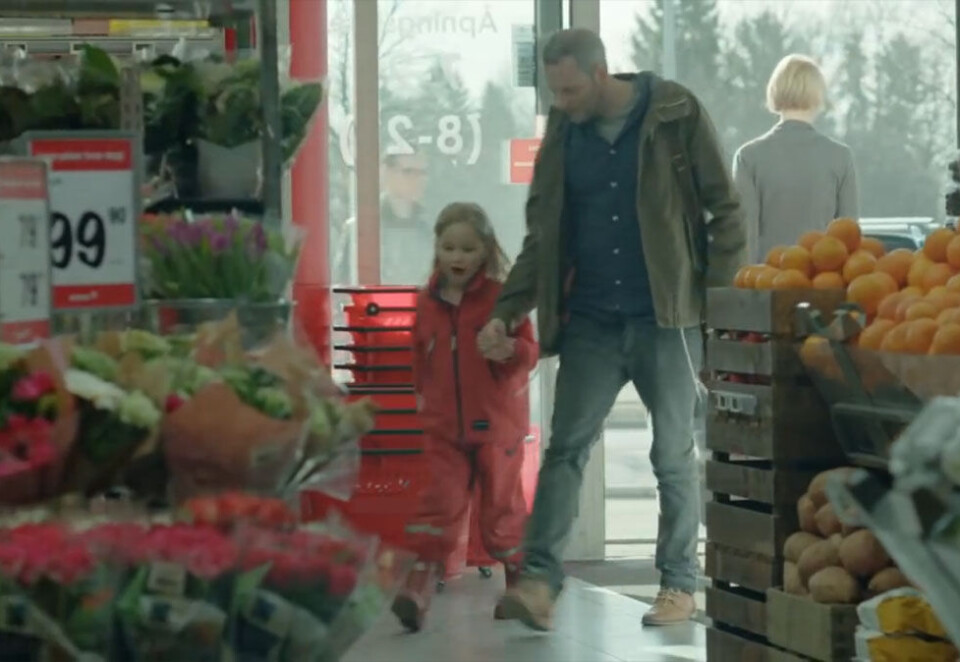 Rimi-byrå: Los&Co jobber både med Rimi og Ica. Bildet er fra en reklamefilm for Rimi.