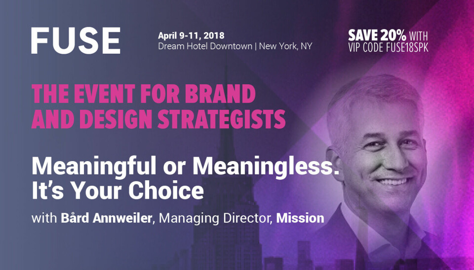 Mission til New York som foredragsholder på USAs viktigste brandingkonferanse
