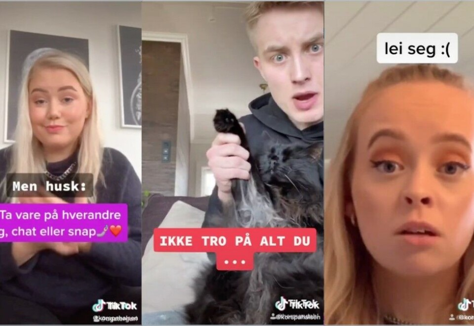 Vil nå de unge: Røde Kors tar i bruk nye TikTok for å nå barn og unge med informasjon om koronasituasjonen. - Voksne har en tendens til å komplisere ting, der ser vi at barna er mye bedre til å fortelle og forstå mest mulig med færrest ord, sier Lars Eia Kirkholm i JCP PRAD. Foto: Kors på Halsen.