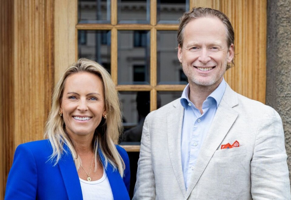 Ny rolle: Lise Tangen Hansen blir administrerende direktør i Omnicom-byrået Annalect. Her sammen med toppsjefen i Omnicom-gruppen, Espen Klepper. Foto: Omnicom