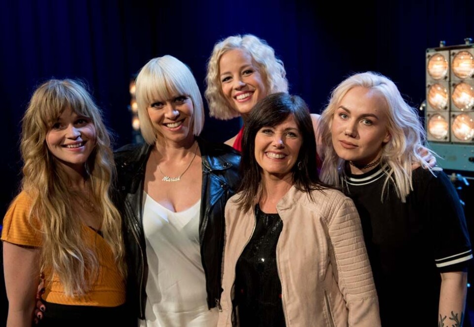 Klare for stjernekamp: Kvinnekamp i høstens Stjernekamp på NRK. Her ved Nicoline Berg Kaasin, Marian Aas Hansen, Gunnhild Sundli, Kate Gulbrandsen og Tomine Harket som alle skal være med å konkurrere. Foto: Scanpix.