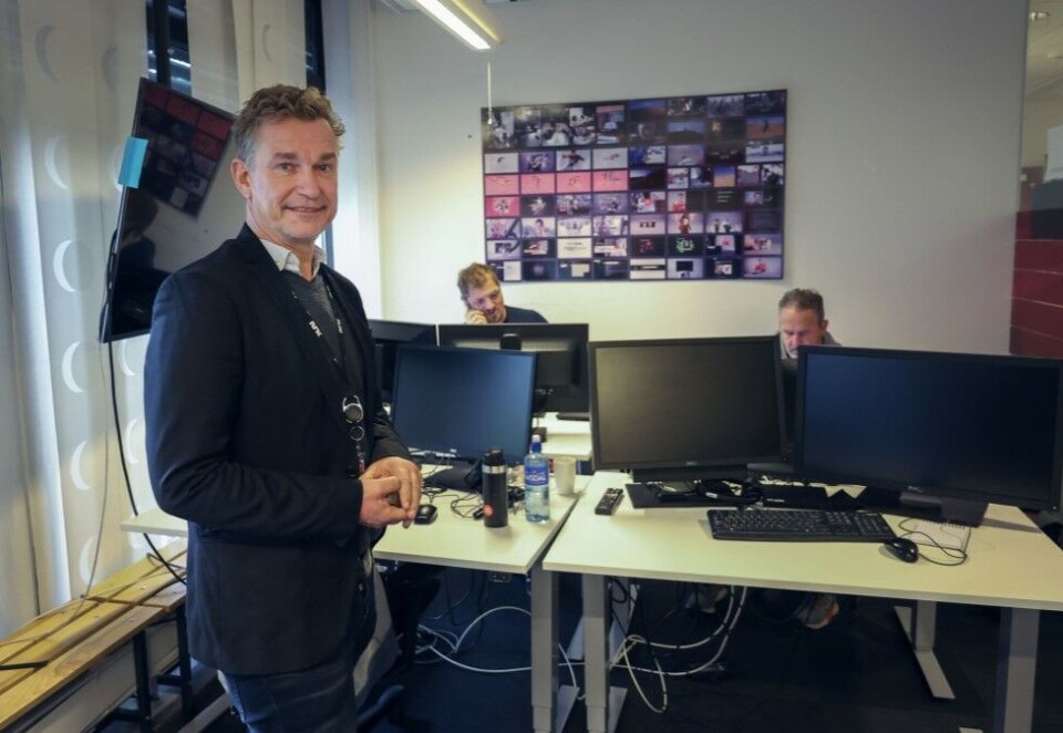 Imponert: Langfeldt er imponert over kunnskapen sportsredaksjonen i NRK besitter og forteller at han skal benytte seg av den. Foto: Eivor Eriksen.