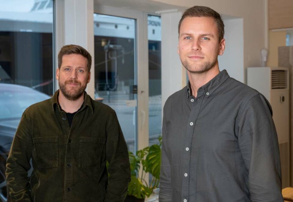 Tøff start: Espen Haugen (t.v) forteller til Kampanje at Los & Co har fått en tøff start på året, men han er likevel det han kaller «forsiktig» optimist om 2023. Her er han med Gard Leren-Lindstrøm.