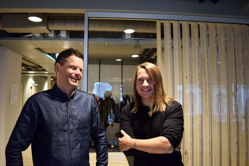 Venter butikkdød: Daglig leder Kåre Trædal og designsjef John Tøsse Kolvik utgjør ledelsen i den nystartede avdelingen Try Pearl. - Vi kommer til å høre gjennom hele høsten og 2021 om bedrifter som ikke har overlevd dette, sier han til Kampanje.Foto: Tobias Fredø