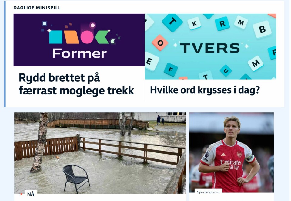 Tester: -Vi skal i første omgang ha dette på fronten i to måneder for å lære mest mulig, sier Bøthun. Foto: Skjermbilde NRK