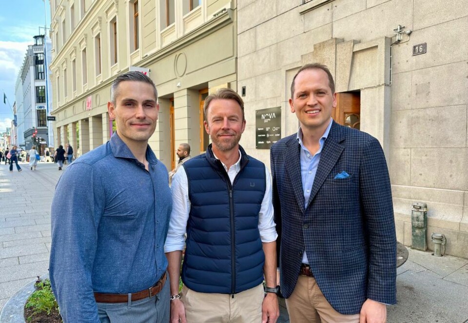 Henter fra VG: Vegard Rohde Garde (f.v), Stefan Skogevall og Magnus Strømnes Bøe skal jobbe sammen i Rocket fremover.