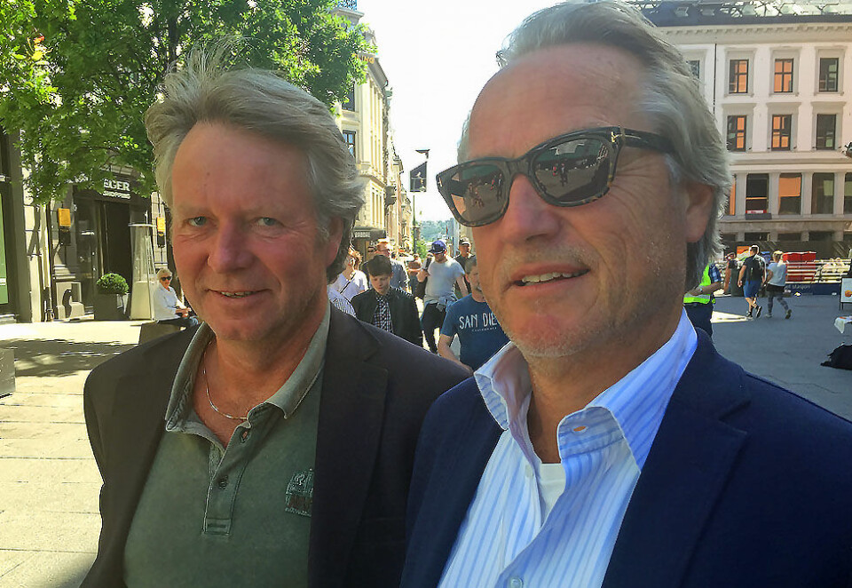 Skeptiske medieveteraner: Per Hæhre og Geir Kjærnes sier de startet opp In Sight som en reaksjon på en bransje de mente var lite transparent. Nå er de avventende til mye av det programmatiske. Foto: Knut Kristian Hauger.