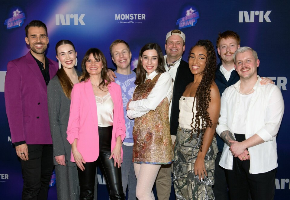 Vårens stjerner: Fra venstre Kim Wigaard, Sofie Fjellvang, Lisa Stokke, Eric Tryland, Linnea Dale, Freddy Kalas, Akuvi, dePresno og Jonas Wesetrud Hansen. Foto: Marta Sofie Komarnicki/NRK