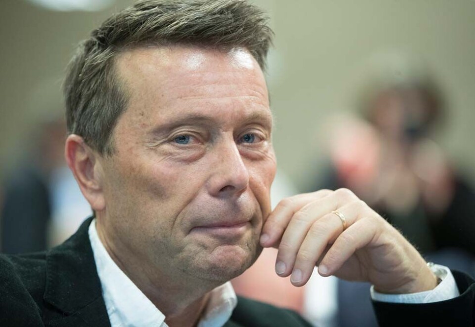 Overlevde: Tomas Brunegård ble ikke kastet som styreleder, men fikk kraftig kritikk fra mindretallet under den ekstraordinære generalforsamlingen i Mentor Medier mandag. Foto: Scanpix.