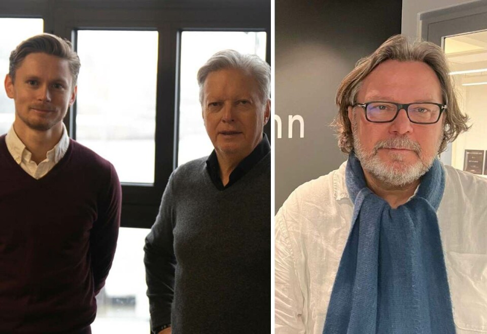 Kjøper kundeavtaler: M51-sjef Daniel Ervig og styreleder Helge Onsum (bilde til venstre) overtar kundene til Hausmann, som har hatt Terje Banken (til høyre) som største eier. Foto: Dag Robert Jerijervi/Hausmann