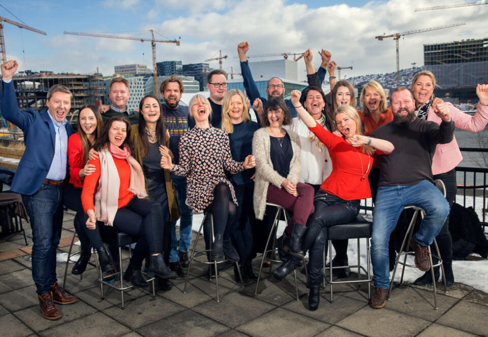 Blitt flere: Cloud Media har vokst fra åtte til 19 faste ansatte. Administrerende direktør Berit Wattne tror både selskapet og markedet kommer til å vokse seg fetere i tiden fremover.