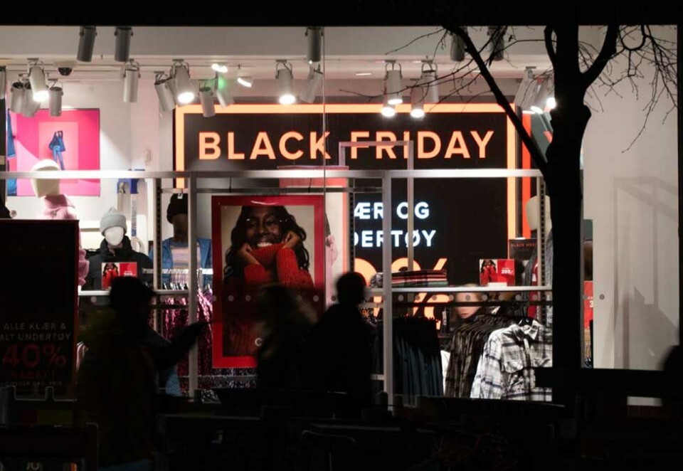 Black Friday: Selv med store handelsdager som Black Friday og Black Week så stupte reklamemarkedet i november.- Tallene taler for at vi nå går inn i et mer nedtonet reklamemarked, sier leder av Mediebyråforeningen, Kristin Brimi. Foto; Scanpix.