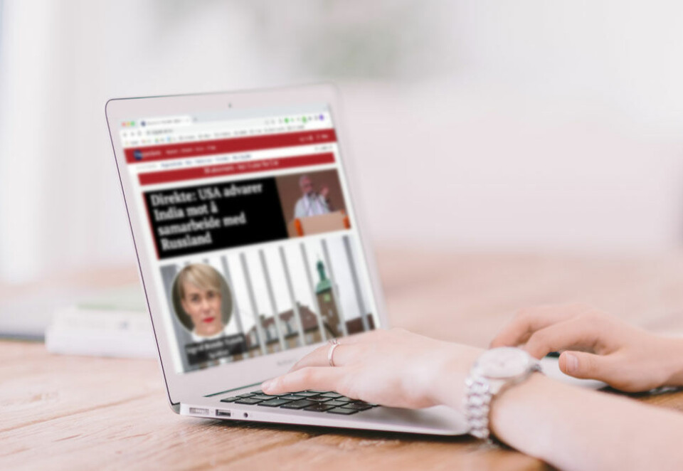 Mentor Media, som blant annet eier Dagsavisen, er én av de norske kundene som benytter seg av Pianos teknologi til å gi leserne en sterkere leseropplevelse. (Fotomontasje: Bilde av Crew/Unsplash.com, skjermdump av dagsavisen.no)