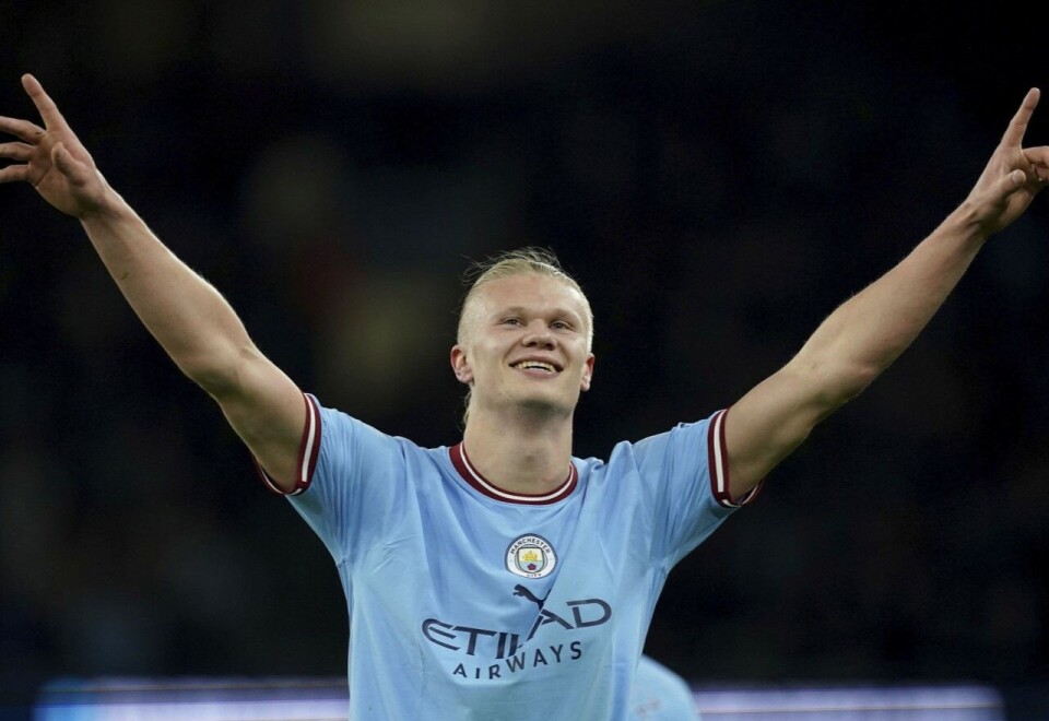 Hos Telia: Nå kan også Telias kunder se Erling Braut Haaland spille for Manchester City i serien. Foto: NTB.