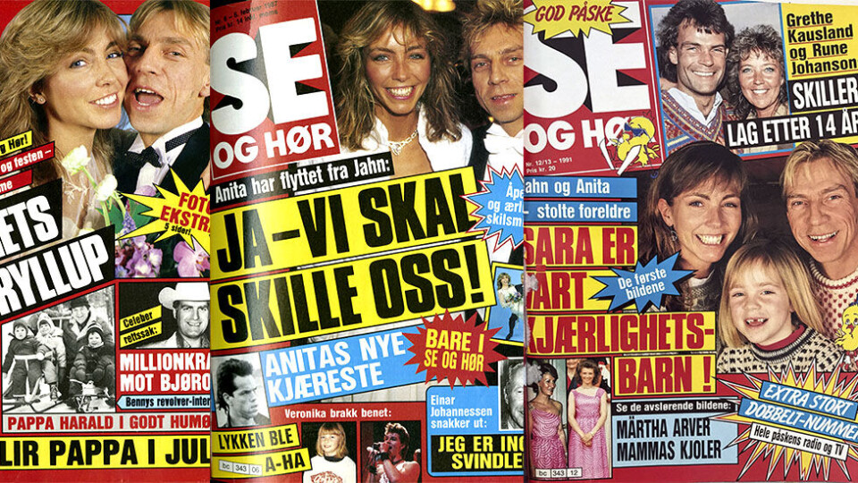 Tett på Teigen: Se og Hør har fulgt Jahn Teigen tett opp gjennom årene. Her noen utvalgte forsider som Kampanje har fått tilsendt fra kjendisbladet.