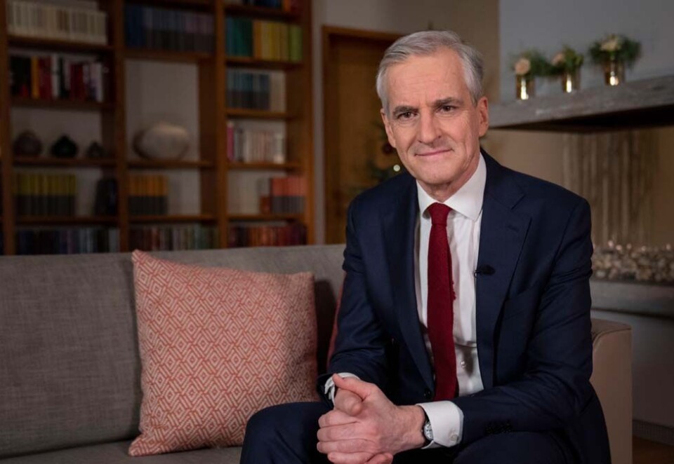 Fikk skryt: Nyttårstalen til statsminister Jonas Gahr Støre fra Arbeiderpartiet fikk mye skryt, men seertallene klarte ikke å slå tallene til forgjenger Erna Solberg fra ett år siden. Foto: Torstein Bøe / NTB