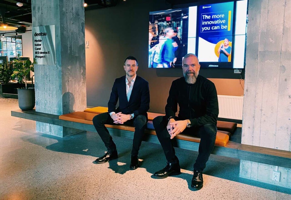 Bytter side: Henrik Haakestad Lervold (til venstre) har rukket innom de fleste store konsulenthusene i løpet av karrieren. Nå skal han for første gang prøve seg i et byrå og valget falt på Dentsu og Paal Fure.