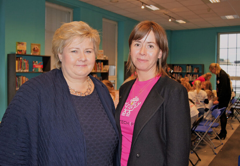 - Utrolig trist: I dag var statsminister Erna Solberg til stede på IKT Norges arrangement, «Girls tech fest», et arrangement som skal lære jenter på barneskolen å kode. - Utrolig trist at det er en slik ukultur, sier hun om Kampanjes avsløringer av ukulturen i startup-miljøene.