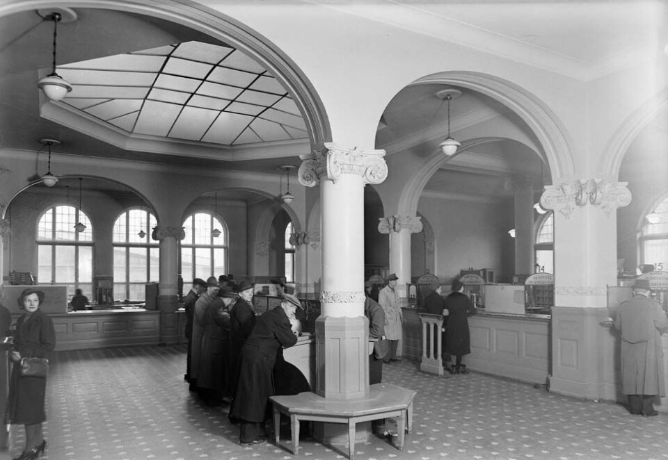 Den gang da: Slik så det ut i lokalene i 1920. Foto: HK