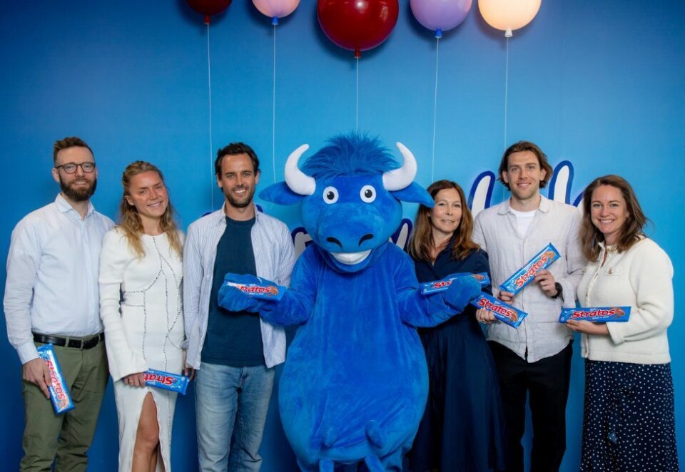 Bobler over av glede: Fredag kom dommen i sjokolade-striden mellom Stratos og Boble Melkesjokolade. Orkla fikk fullt medhold i tingretten og kunne slippe jubelen løs. Foto: Orkla