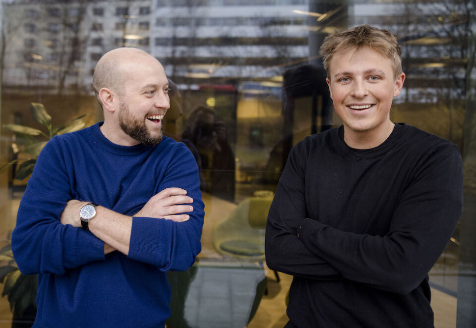 Nye tilskudd: Klassekampens nyhetssjef Simen Tallaksen blir journalist i DN sammen med Martin Kværnes, som frem til nå har vært vikar i næringslivsavisen. Foto: DN.