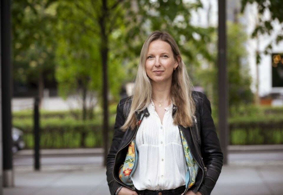 Podkastsjef: Norgessjef Fride von Porat i Podimo sier pilene peker rilktig vei for Podimo og sier den nye podkasttjenesten i 2021 inngikk samarbeid med blant annet Egmont People og Disney. Foto: Podimo.