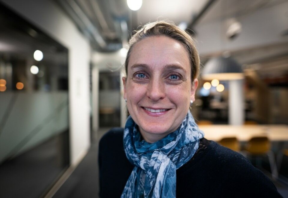 Prosjektleder: Astrid Rommentveit er prosjektleder for klimaredaksjonen i Bergen. - Vi trenger noen til å lage sakene som kan falle mellom stoler og som krever ekstra tid og kompetanse, sier hun. Foto: NRK.