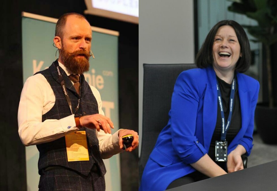 Sigurd Vik (Coupler) og Anne Louise Våge Mikkelsen (RamBase) er to av foredragsholderne på Kampanjes konferanse om B2B-markedsføring.