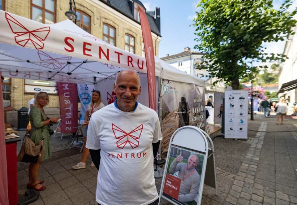 Skuffet: Det ble ingen stor valgkamp for partileder Geir Lippestad fra det nystartede partiet Sentrum. Her Lippestad under årets Arendalsuka. Foto: Tor Erik Schrøder / NTB