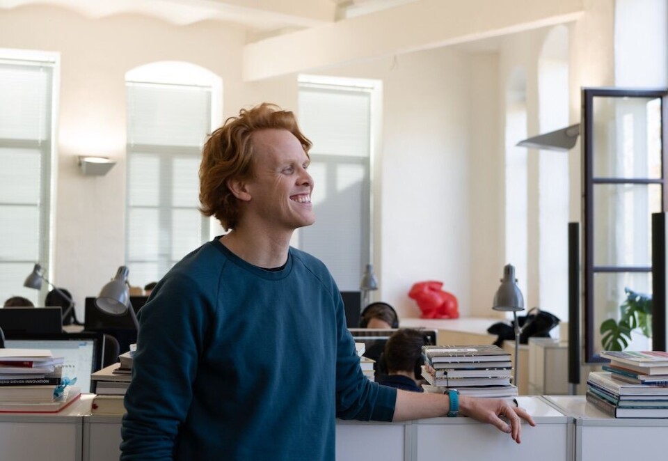 Har blitt Bleed-partner: Solen skinner på Bleed-sjef, Christoffer Nøkleby, som loser byrået til sitt første milliionresultat på flere år. Nå har han også blitt partner: - Vi har fått god kjemi og gjensidig lyst til å jobbe sammen langsiktig, sier Nøkleby. Foto: Bleed