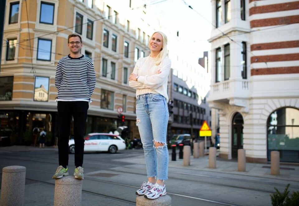 God match: - Maren Kateraas har erfaring fra en kombinasjon av samfunnsengasjement, journalistikk og TV-produksjon som passer oss veldig bra, sier Simen Aukland. Foto: Try