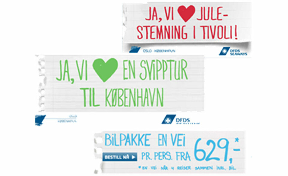 DFDS – posisjonering av DFDS som Københavnbåten