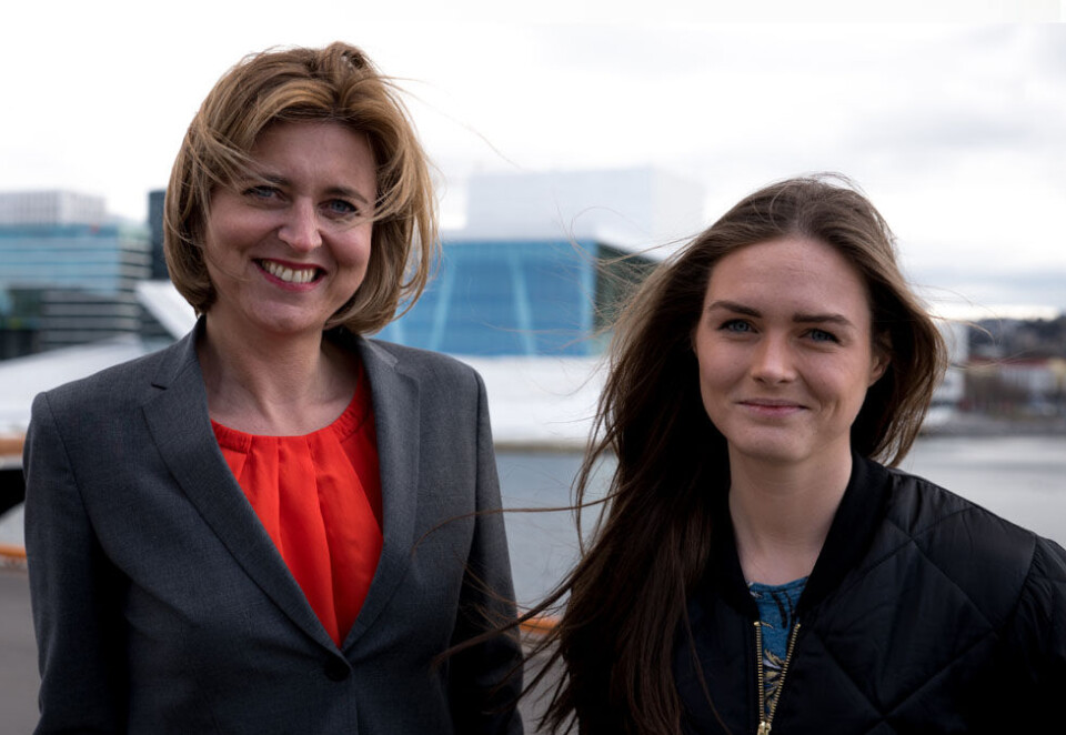 YouTube-kamp: Marie-Louise Alvær og Helle Aakesen er United Screens norske håp i kampen om YouTube-pengene.