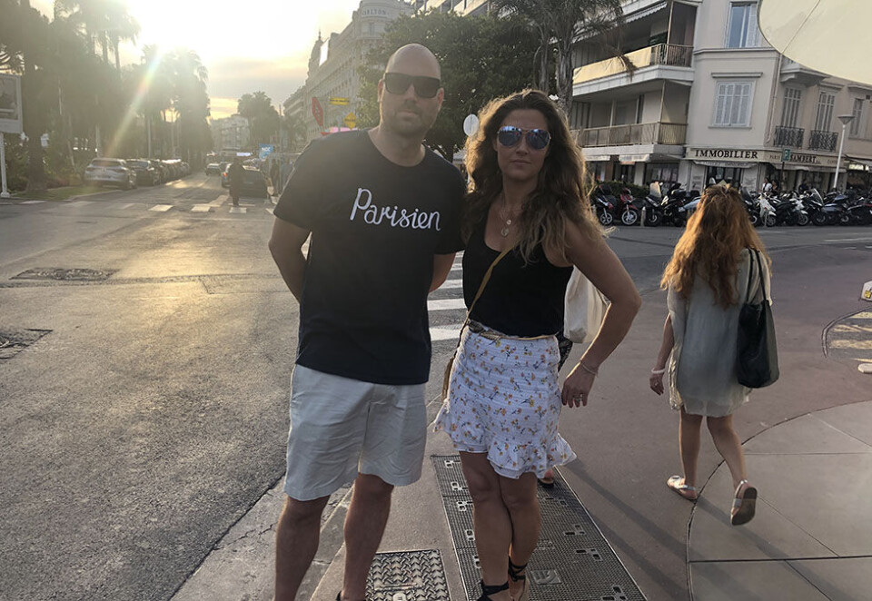 I reklame-mekka: Lars Tovik og Jannecke Nordskog møtte potensielle kunder i Cannes forrige uke. Nå har de lansert det nye produksjonsselskapet Oslo Assembly. Foto: Kristin Hellebust