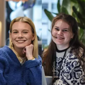 Sandra Helene Dvergastein og Sunniva Tønsberg Gaski 