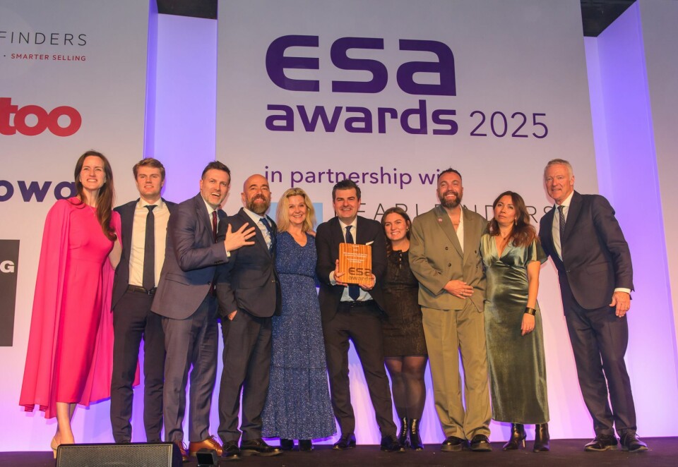 EM-vinner: Sammen med Palmesus og NoSleepTillBrooklyn kunne sponsorsjef Stian Grøstad i Gjensidige ta i mot hele fem gull og ett sølv under den internasjonale sponsorkåringen ESA Awards.