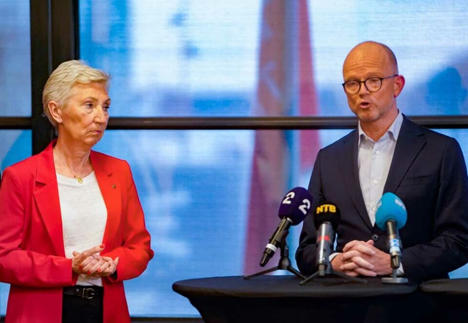Ble ikke enige: LO-leder Peggy Hessen Følsvik og NHOs administrerende direktør Ole Erik Almlid klarte ikke å komme til enighet. Nå blir det streik fra og med i morgen. Foto: Scanpix.