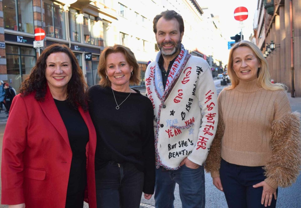 Samler troppene: Fra venstre: Kommunikasjons- og markedsdirektør Marit Høvik Hartmann (til venstre) med Kite-partner Trude Fjærli Linge, administrerende direktør i Z Event, Thomas Strandskogen og partner i DSD Explore, Mona Øverengen. Foto: Dag Robert Jerijervi