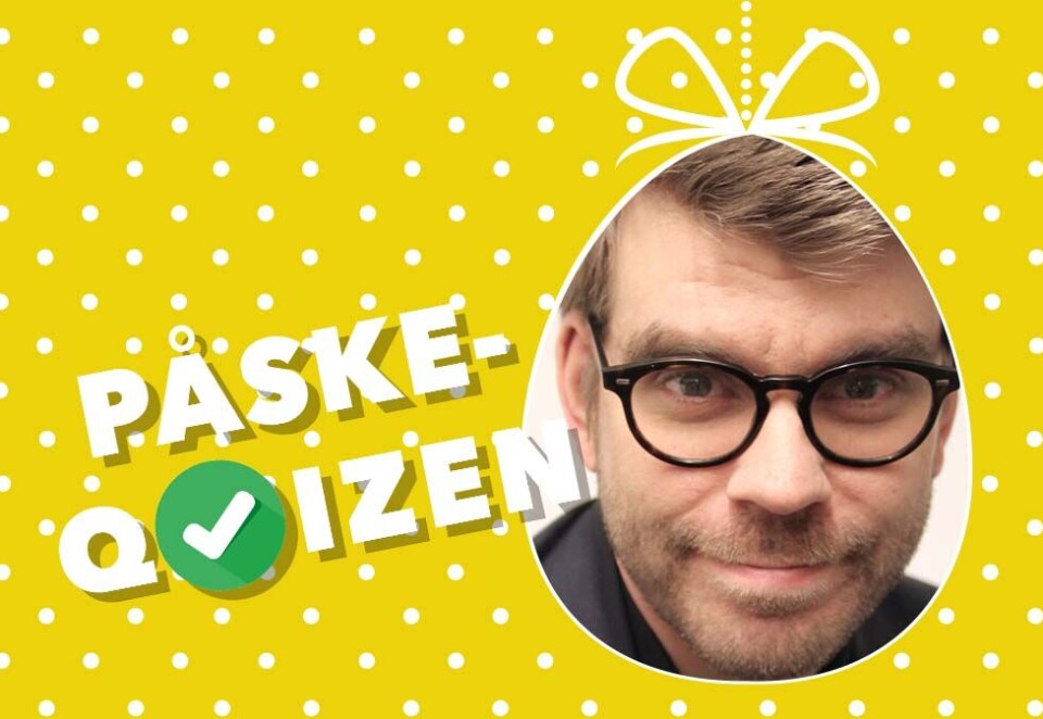 Dagens Påskequiz-deltager: - Påsken er en helkommersiell høytid. Forlagsbransjen lanserte krimmen på 60-tallet og bøndene kom drassende med lammet på 50-tallet, sier påstroppende sjefredaktør og daglig leder i Bergensavisen, Sigvald Sveinbjørnsson, som er dagens deltager i Kampanjes Påskequiz.