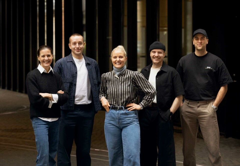 Fra venstre: Victoria Salbu, Nicholas Kulseth, Lovise Rem Follesø, Kristofer Haugvik og Adrian Wollum Hansen. Foto: Eivor Eriksen