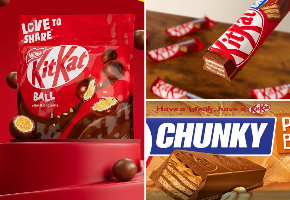 Kommer tilbake: KitKat i flere varianter blir snart tilgjengelig for norske forbrukere. Foto: Nestlé