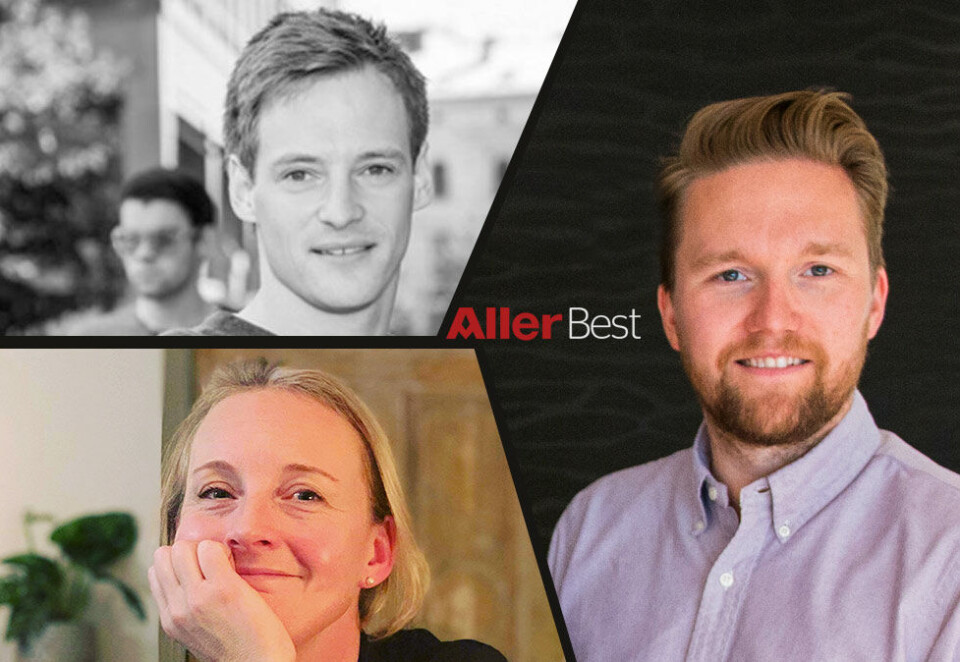 2020-JURYEN: Cecilie Matheson i ROCS, Dan Ruben Johansen i Aller Media og Thomas Johansen i PHD utgjør årets eksterne Aller Best-jury. Nå deler de sine beste tips med de håpefulle.