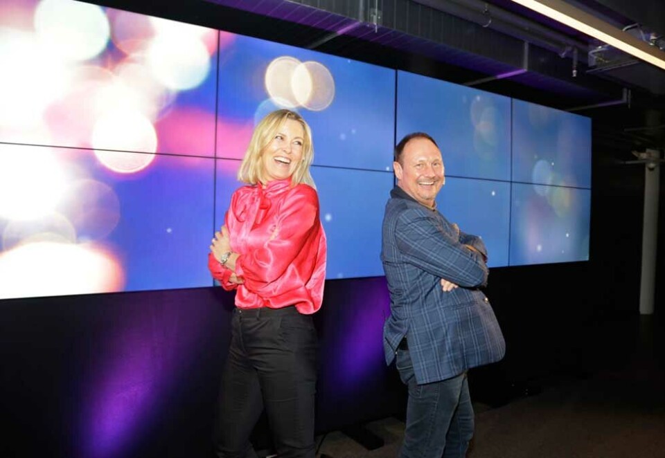 Spår ny vekst: På Kampanjes store digitale TV-sending Content Marketing-dagen kunne Pia Tryland og Kim Nygaard fortelle om hvor mye penger som norske annonsører bruker på innholdsmarkedsføring og hva de bruker pengene på. Foto: Eivor Eriksen.