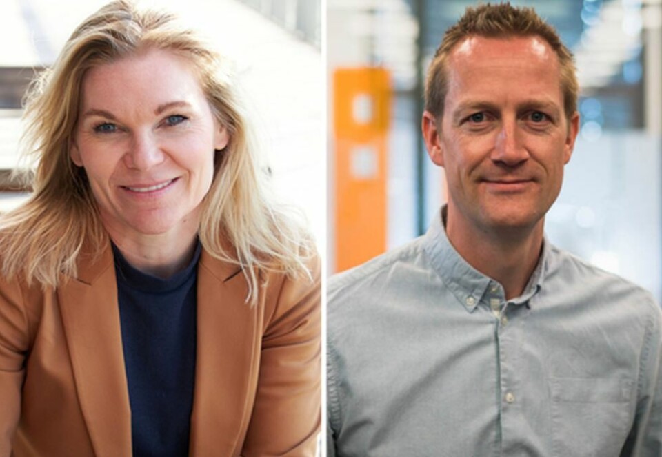 Inn i ledelsen: Tina Rødahl og Vegard Strand går inn i den nye ledelsen til Norsk Tipping som henholdsvis direktør for kommunikasjon og samfunnskontakt, og direktør for strategi og analyse.
