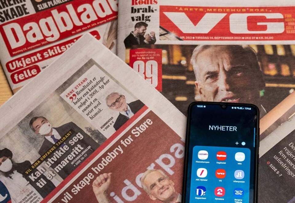 Følger situasjonen: Konkurransetilsynet er bekymret over markedskonsentrasjonen blant norske nyhetsmedier, og følger situasjonen nøye. Illustrasjonsfoto: Ali Zare / NTB