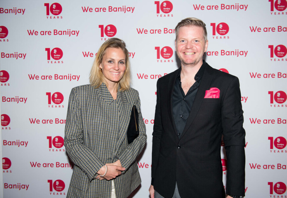 Klar for tv-fest: Produsent for Gullruten, Marit Aspen, og administrerende direktør Erlend Hernø Røeggen i Nordisk film TV er i gang med forberedelsene til neste års Gullruten. Foto Nordisk Film TV.