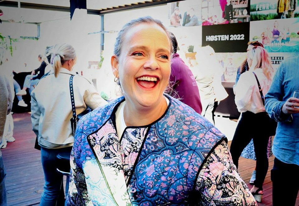 Klar for tredje runde: Henriette Steenstrup både skriver og spiller i Viaplay-serien «Pørni». Denne uken var hun på plass på VIaplays høstlansering for å jekke opp forventningene til tredje sesong. Foto: Eivor Eriksen