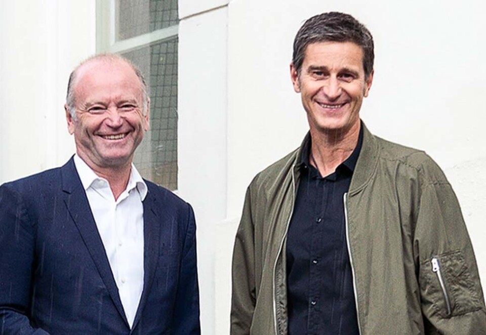 Startet hybridbyrå: Daglig leder Olav Øen og styreleder og gründer Fredrik Geelmuyden startet opp Storylounge i 2017 som en hybrid av et reklame- og produksjonsbyrå. Nå er det slutt.