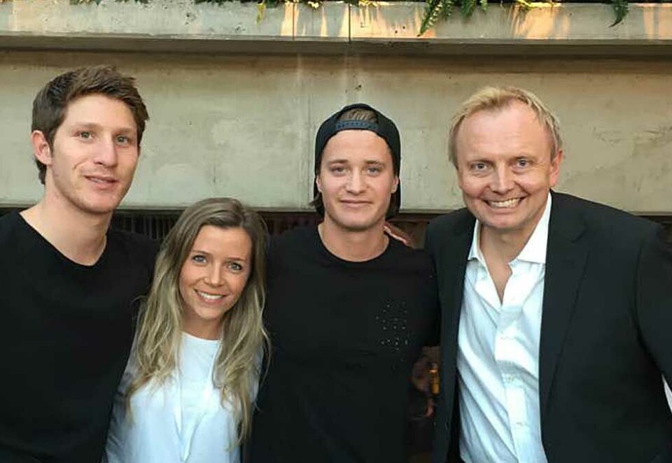 Bygger merkevarer: Jon Inge Gullikstad (til høyre) har bygget opp merkevarene til både Vegard Ulvang og Therese Johaug, samt Kygos elektronikk- og livsstilsmerke, Kygo Life. Her sammen med artisten selv og teamet bak.