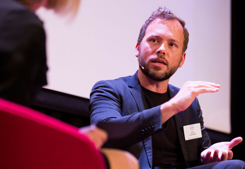 Vil ha ny mediepolitikk: Audun Lysbakken og Sosialistisk Venstreparti vil ha økt pressestøtte og særnorske skattegrep mot giganter som Facebook, Apple og Google. SV lanserer en krisepakke for å redde norske medier i sitt nye programutkast. Foto: Håkon Mosvold Larsen/ NTB Scanpix.